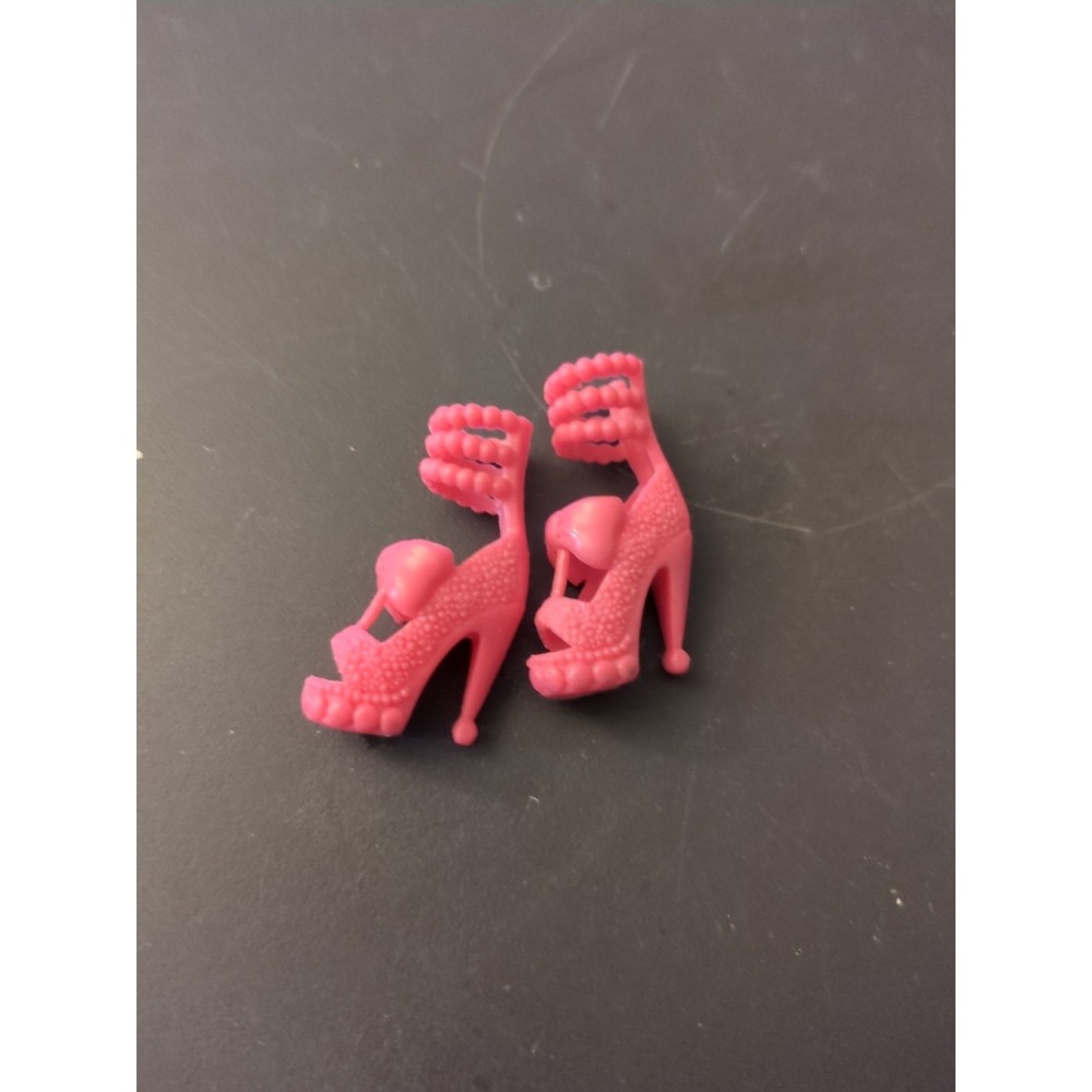 Open Toe Strappy Medium Pink Platform Stiletto‎ Heels - Shoes Genuine BARBIE